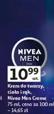Auchan Krem do twarzy i ciała Nivea Men Creme oferta
