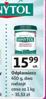 Auchan Odplamiacz do białych i kolorowych tkanin Sanytol oferta