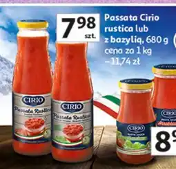 Auchan Passata pomidorowa z bazylią Cirio oferta