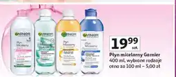 Auchan Płyn micelarny pielęgnujący z wyciągiem bławatka Garnier Skin Naturals oferta