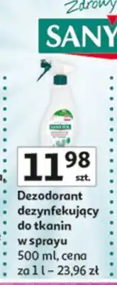 Auchan Dezodorant dezynfekujący do tkanin w sprayu Sanytol oferta