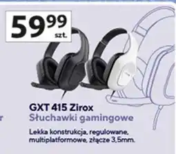 Auchan Słuchawki gamingowe gxt415 czarne Trust oferta
