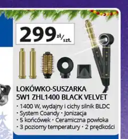 Auchan Lokówko-suszarka 5w1 zhl 1400 black velvet Zelmer oferta
