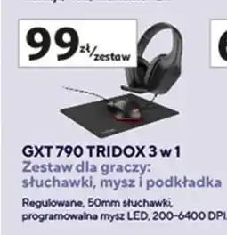 Auchan Zestaw gamingowy gxt790 tridox Trust oferta