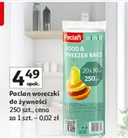 Auchan Woreczki do żywności 20x30 Paclan oferta