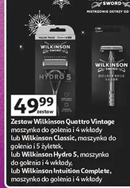 Auchan Maszynka do golenia + 4 wkłady Wilkinson Intuition Complete oferta