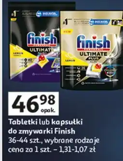 Auchan Tabletki do zmywania lemon Finish Ultimate Plus oferta