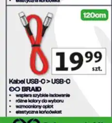 Auchan Kabel braid usb 2.0 1.2 m Exc oferta