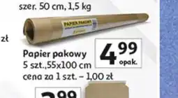 Auchan Papier pakowy 55 x 100 cm Delta oferta
