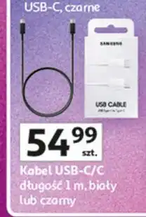 Auchan Kabel usb-c/c 1 m czarny Samsung oferta