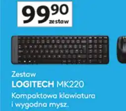 Auchan Bezprzewodowa mysz combo mk220 Logitech oferta