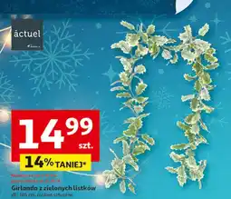 Auchan Girlanda z zielonych listków 165 cm Actuel oferta