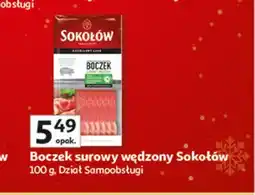 Auchan Boczek surowy wędzony Sokołów oferta