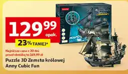 Auchan Puzzle 3d zemsta królowej anny statek czarnobrodego Cubicfun oferta