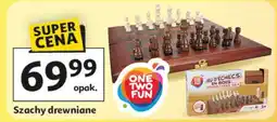 Auchan Szachy drewniane One Two Fun oferta