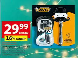 Auchan Maszynki do golenia + uchwyt Bic Flex 4 oferta