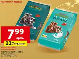 Auchan Pierniki w mlecznej czekoladzie Auchan Różnorodne (Logo Czerwone) oferta