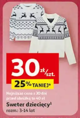 Auchan Sweter dziecięcy 3-14 lat oferta