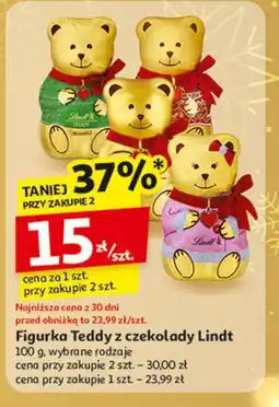 Auchan Miś z mlecznej czekolady Lindt oferta