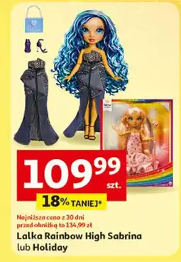 Auchan Lalka rainbow high holiday oferta