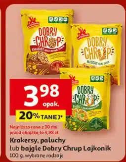 Auchan Bajgle z ziołami prowansalskimi Lajkonik Dobry Chrup oferta