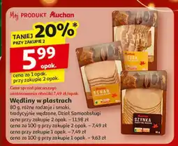 Auchan Boczek drewnem wędzony Auchan Collection oferta