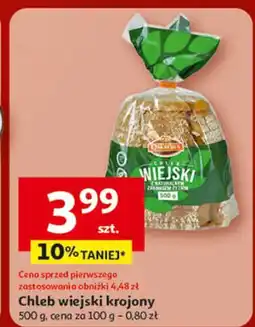 Auchan Chleb wiejski krojony Oskroba oferta