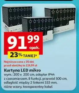 Auchan Kurtyna led mikro 200 x cm oferta