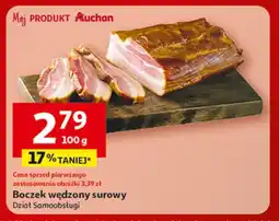 Auchan Boczek wędzony surowy Auchan oferta