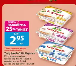 Auchan Serek śmietankowy z czosnkiem Piątnica Twój Smak oferta