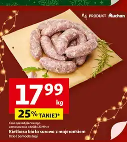 Auchan Kiełbasa biała z majerankiem Auchan oferta