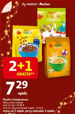 Auchan Płatki fun cookies Auchan Różnorodne (Logo Czerwone) oferta