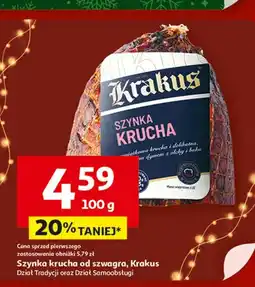 Auchan Szynka krucha Krakus Animex oferta