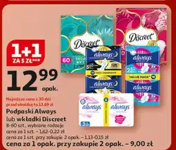 Auchan Podpaski normal ultra Always Sensitive oferta