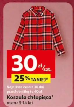 Auchan Koszula chłopięca 3-14 lat oferta