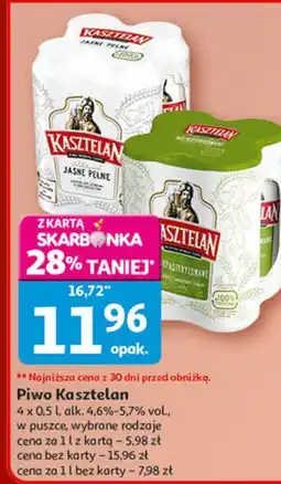 Auchan Piwo Kasztelan Jasne Pełne oferta