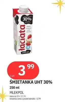 E.Leclerc Śmietanka 30% Łaciata oferta