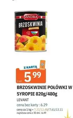 E.Leclerc Brzoskwinie połówki Sandra oferta