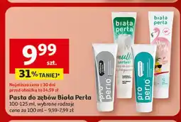 Auchan Pasta do zębów chamomile & mint Biała Perła Pro Perio oferta