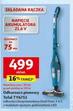 Auchan Odkurzacz pionowy ty6751 Tefal oferta