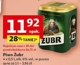 Auchan Piwo Żubr 1768 oferta