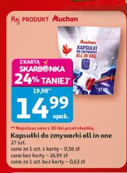 Auchan Tabletki do zmywarki Auchan Różnorodne (Logo Czerwone) oferta