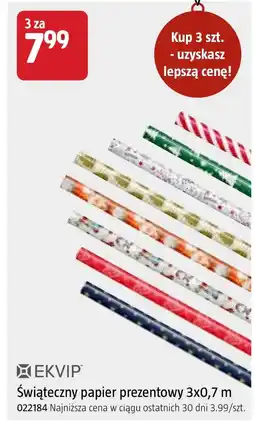 Jula Papier prezentowy Ekvip oferta
