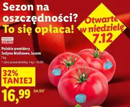 Lidl Polskie pomidory Jedyne Malinowe, luzem oferta