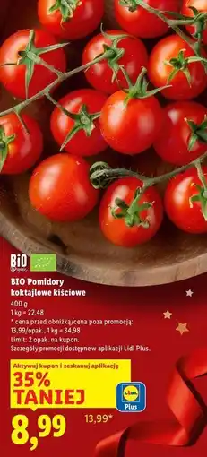Lidl BIO Pomidory koktajlowe kiściowe oferta