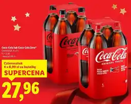 Lidl Coca-Coca lub Coca-Cola Zer0, czteropak oferta