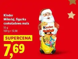 Lidl Kinder Mikołaj, figurka czekoladowa mała oferta