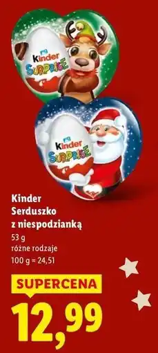 Lidl Kinder Serduszko z niespodzianką oferta