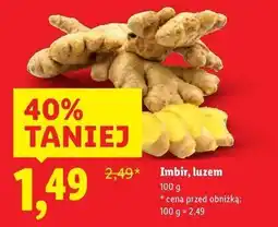Lidl Imbir, luzem oferta