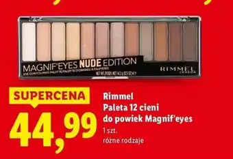 Lidl Rimmel Paleta 12 cieni do powiek Magnif' eyes oferta